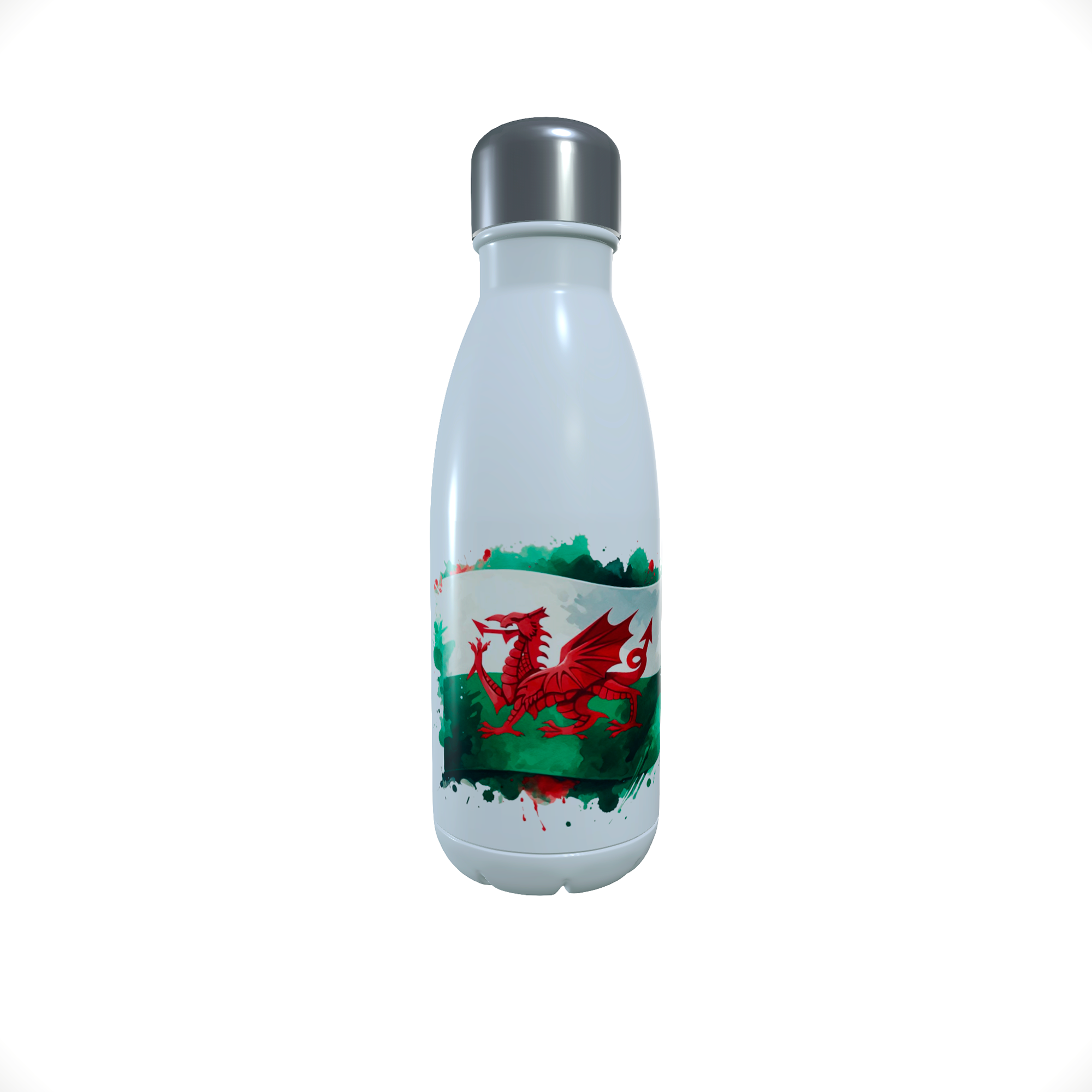 Welsh Dragon...Welsh Flag... 500ml Thermal Drinks Bottle - Click Image to Close